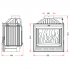 Чугунная каминная топка Invicta Hearth 700 Options with flue valve